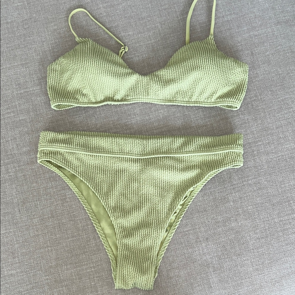 Billabong Green Textured Bikini Set - Women's Swim